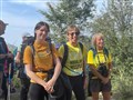 Scenes from day one of the intrepid group's stunning Himalayan adventure. Pictures: Highland Hospice.