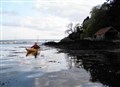 Sea kayaking on Moray Firth