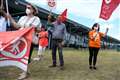 Protests held over easyJet base closures