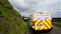 Police and coastguard at Keiss harbour yesterday at 5pm. Picture: DGS