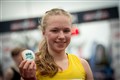 Girls 5k ..winner Katie Meek...Picture: Callum Mackay..