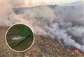 WATCH: Video of massive Highland wildfire visible from space is released by RSPB