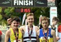 Alastair Marshall came 2nd, Max Abernethy came 1st and Lachlan Oaks came 3rd in the 10k. Picture: James Mackenzie.