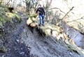 Section of popular Newtonmore walk permanently closed due to landslip