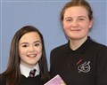 Rebecca Craig (left) and Lucy Edmonson ready to take part in piano solo grade 3.