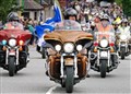 Chief organiser Maddog Maguire leads the rideout