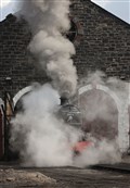 Working up a big head of steam.