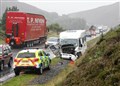 Casualties taken to hospital after A9 crash