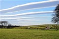 Strato and alto lenticular clouds at the riverside by James Anderson of Wick.
