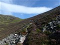 Ascending the side of Carn Fiaclach