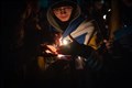 Boy with candle. Picture: Callum Mackay..