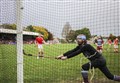 Inverness score against Strathglass at Bught Park , Inverness during the Mòd Shinty Cup match - The Royal National Mòd 2021 Inverness, Scotland, 9/10/21