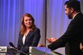 Ash Regan and Humza Yousaf. Picture: James Mackenzie.