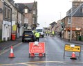 Damaged building following RTC on Grant Street as car hits former William Hill on junction with Lochalsh Road on Thursday night..Picture HN&M staff..