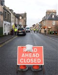 Damaged building following RTC on Grant Street as car hits former William Hill on junction with Lochalsh Road on Thursday night..Picture HN&M staff..