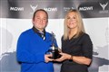 Newtonmore's Sean MacQuarrie who was named Mowi Youth Coach of the Year for his work with Newtonmore's all-conquering junior side.