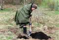 Royal visitor plants tree at Highland Wildlife Park on site of proposed £5.6m discovery centre 