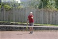 Gavin Musgrove prepares to hit a serve. All pictures: Thijs Claes.