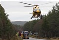 UPDATE: Man airlifted to hospital after crash on A95