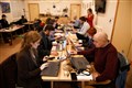 The Highland News and Media team in the media room. Picture: James Mackenzie.