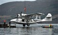 Catalina being put back into the water at Loch ness, Drumnadrochit....Picture: Callum Mackay..