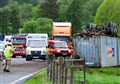 Road closed after Strathspey lorry crash