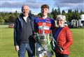Lap of honour at the Dell for Kingussie shinty star Calum Mackintosh
