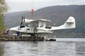 Sea plane lifted out of water at Temple Pier Loch Ness...Picture: Gary Anthony..