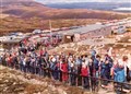 A very long queue in the mid 1970s