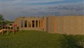 A visual impression of the hilltop conservation hub proposed for the wildlife park.
