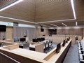 A court room inside the Inverness Justice Centre.