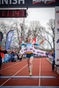 Half marathon winner Mhairi Maclennan. Picture: Callum Mackay..