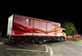 Lorry jams at Kingussie's 'Clock Tower Brae'