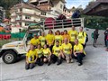 Scenes from day one of the intrepid group's stunning Himalayan adventure. Pictures: Highland Hospice.