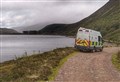 Police divers conducting a search of Badenoch loch