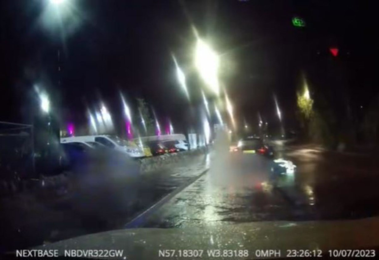 WATCH: Aberdeen mother jailed for dragging two police officers along road as she fled scene in car