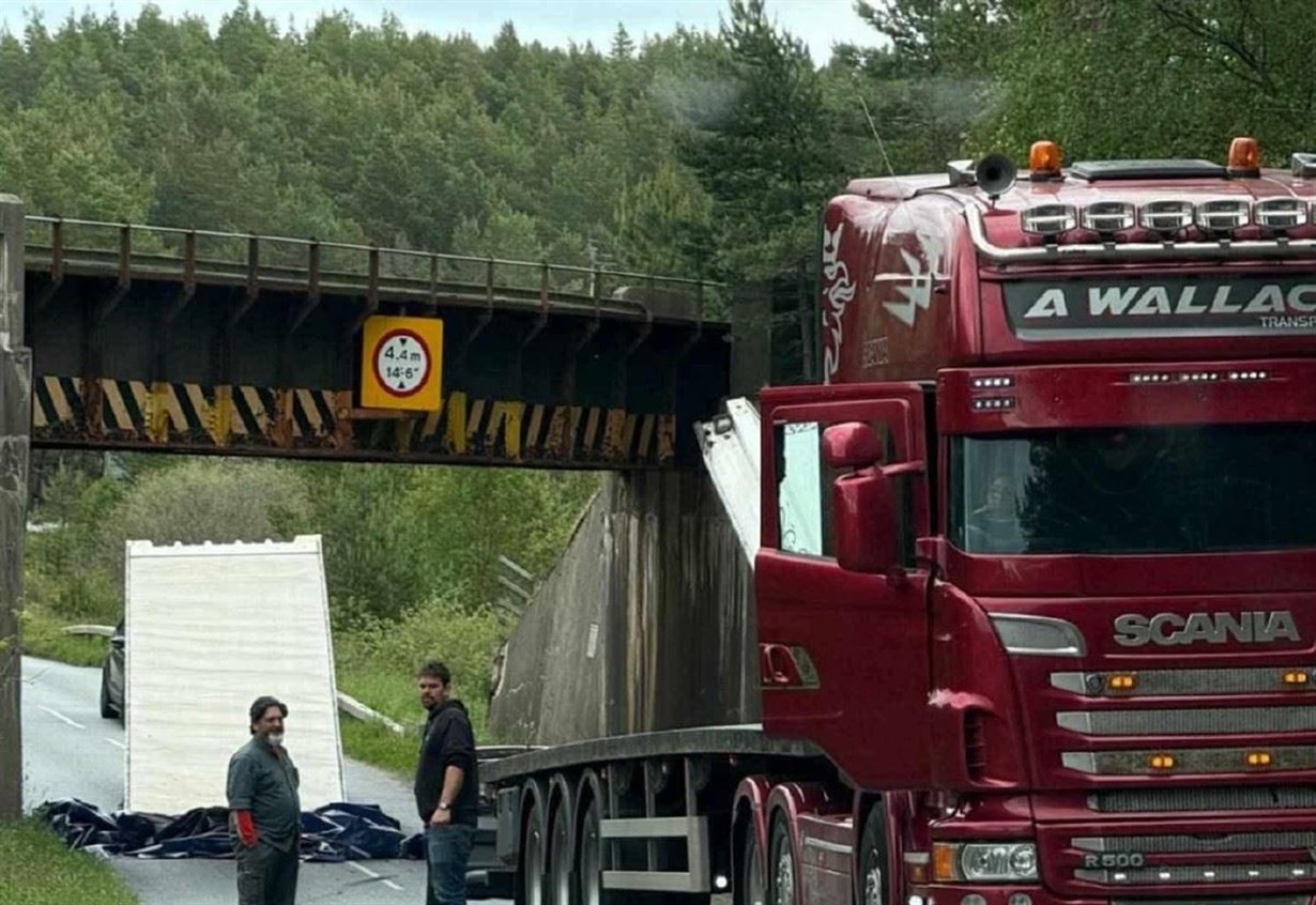 A9 traffic diverted after Carrbridge lorry and bridge drama
