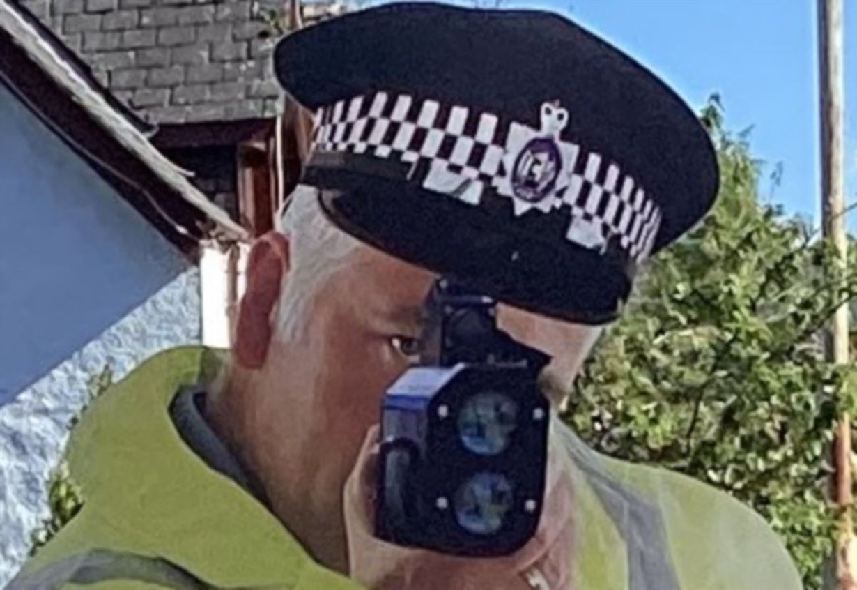 Carrbridge’s cardboard cop comes a cropper