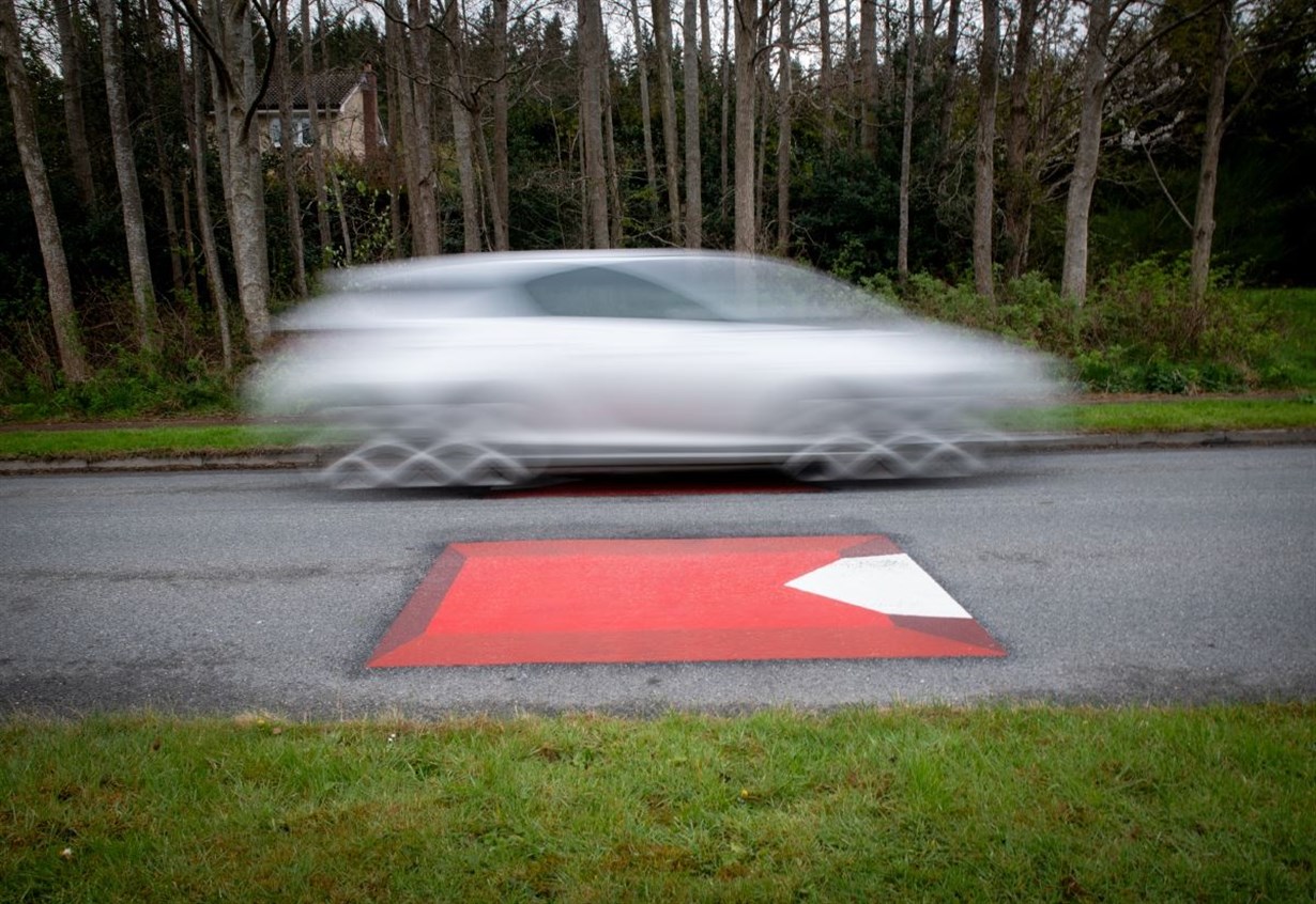 Fake speed bumps rolled out at 11 Highland sites despite criticism