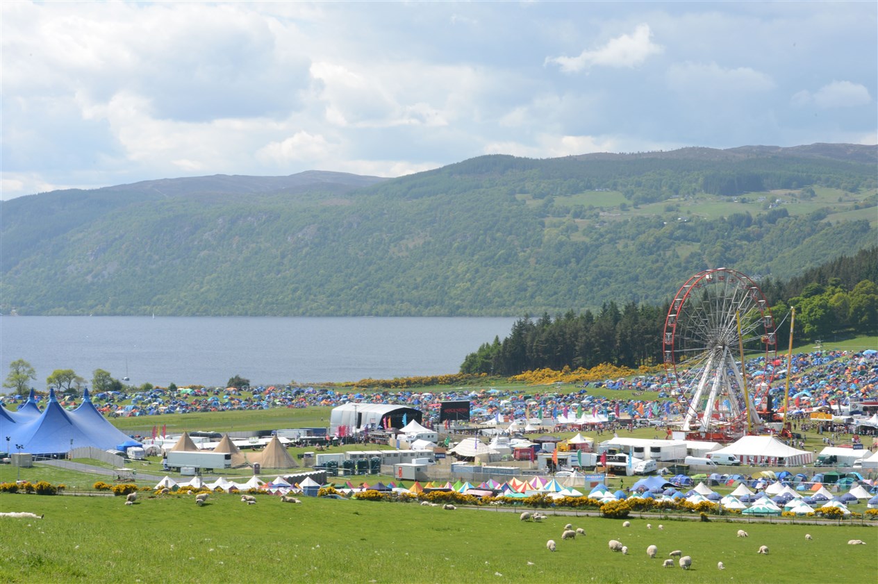 The location for RockNess, one of the most spectacular views of any festival in the world. Picture: HNM/Alasdair Allen