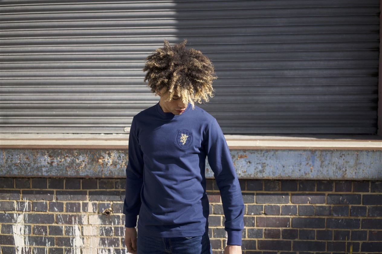 Someone more stylish wearing the 150th anniversary Scotland top.
