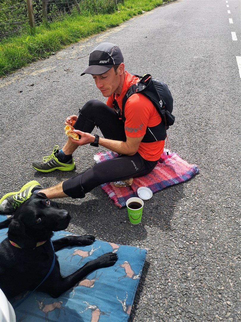 Ian Stewart during his 400km Cairngorms Parkrun, taking in all 58 Munros in the national park.