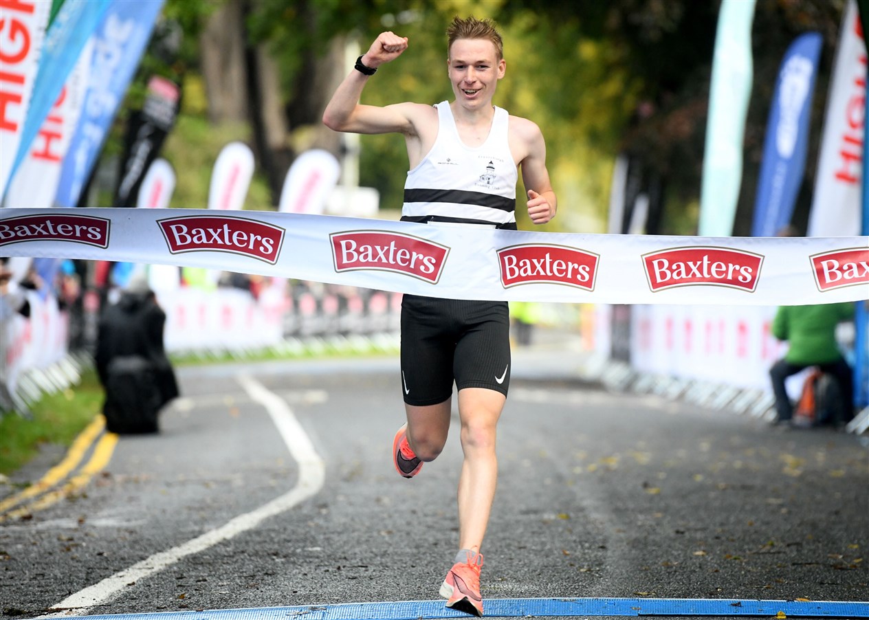 Max Abernethy came 1st in the 10k. Picture: James Mackenzie.