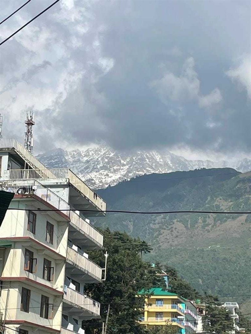 Scenes from day one of the intrepid group's stunning Himalayan adventure. Pictures: Highland Hospice.