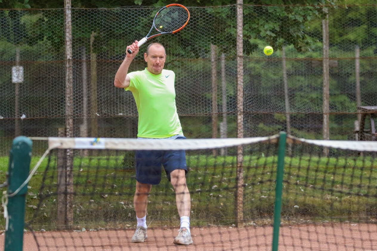 Graeme Matthew was the winner of the men's singles 45+