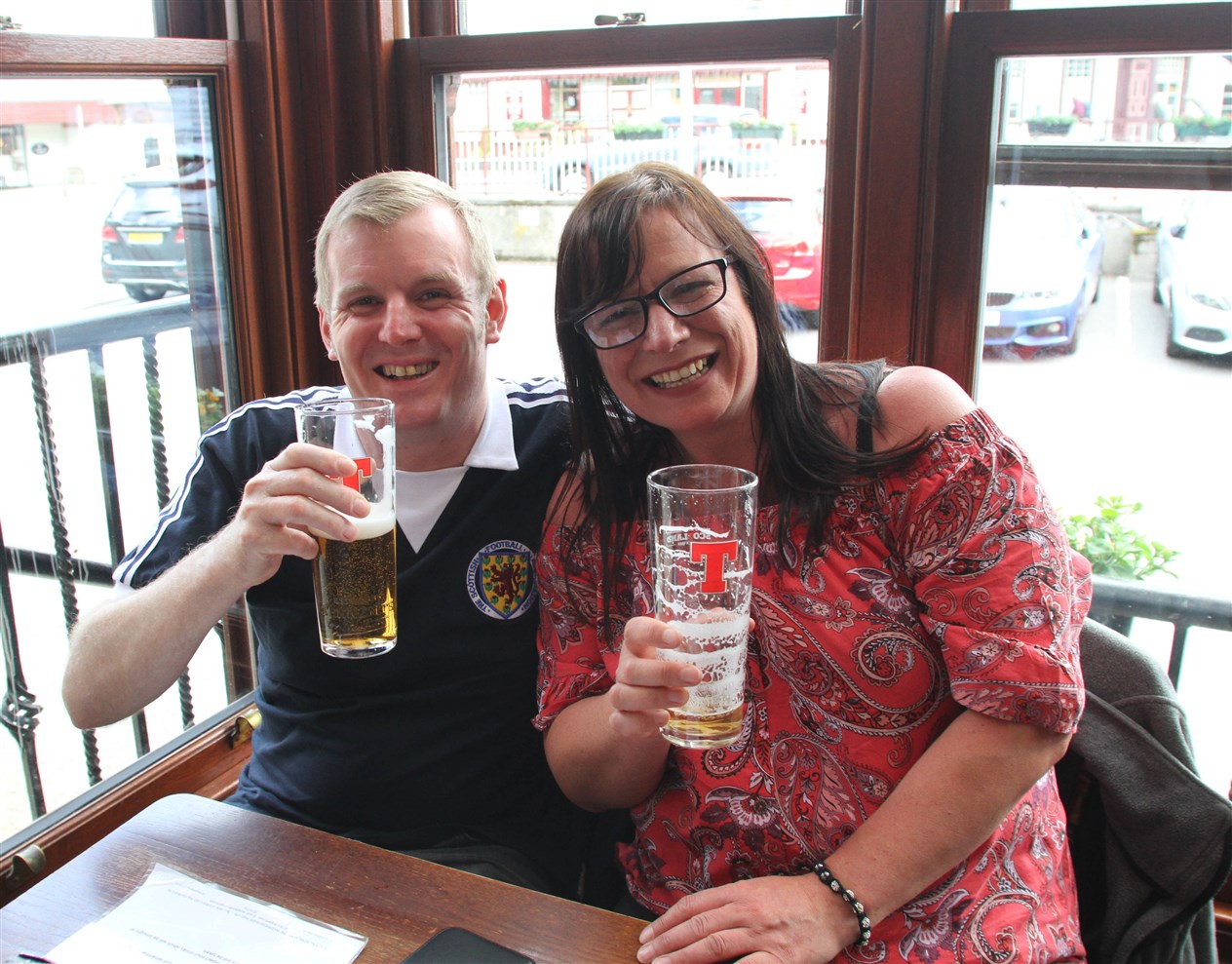 Paul Thompson and Paulin Dickov at the Cairngorm Hotel.