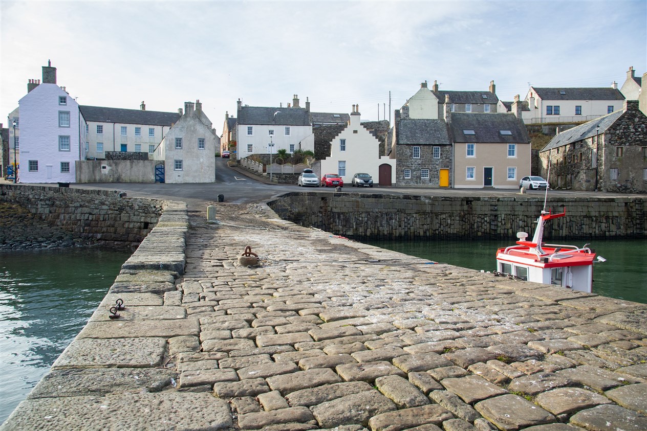 The harbour area of Portsoy back to normal following filming for Peaky Blinders.Picture: Daniel Forsyth