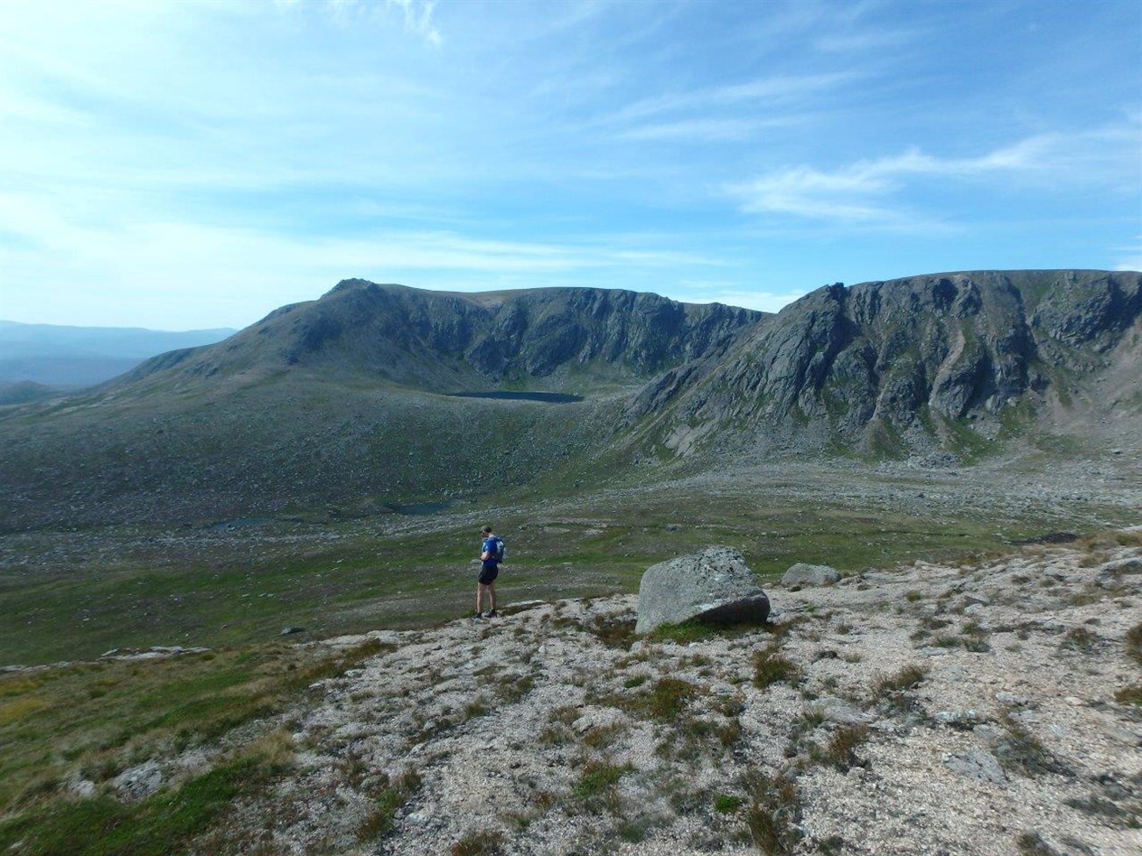Looking across to Dubh Lochan