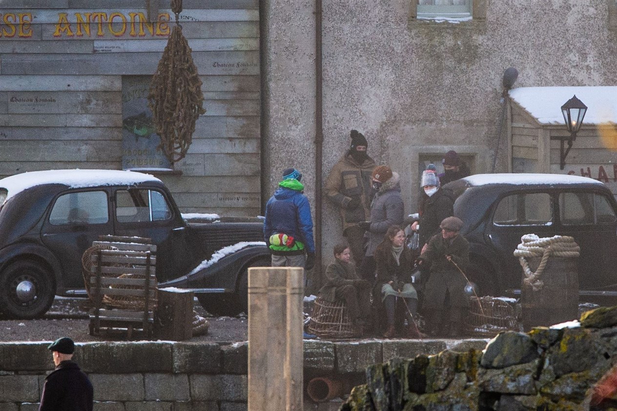 Sophie McDonnell on the Peaky Blinders set. Picture: Daniel Forsyth