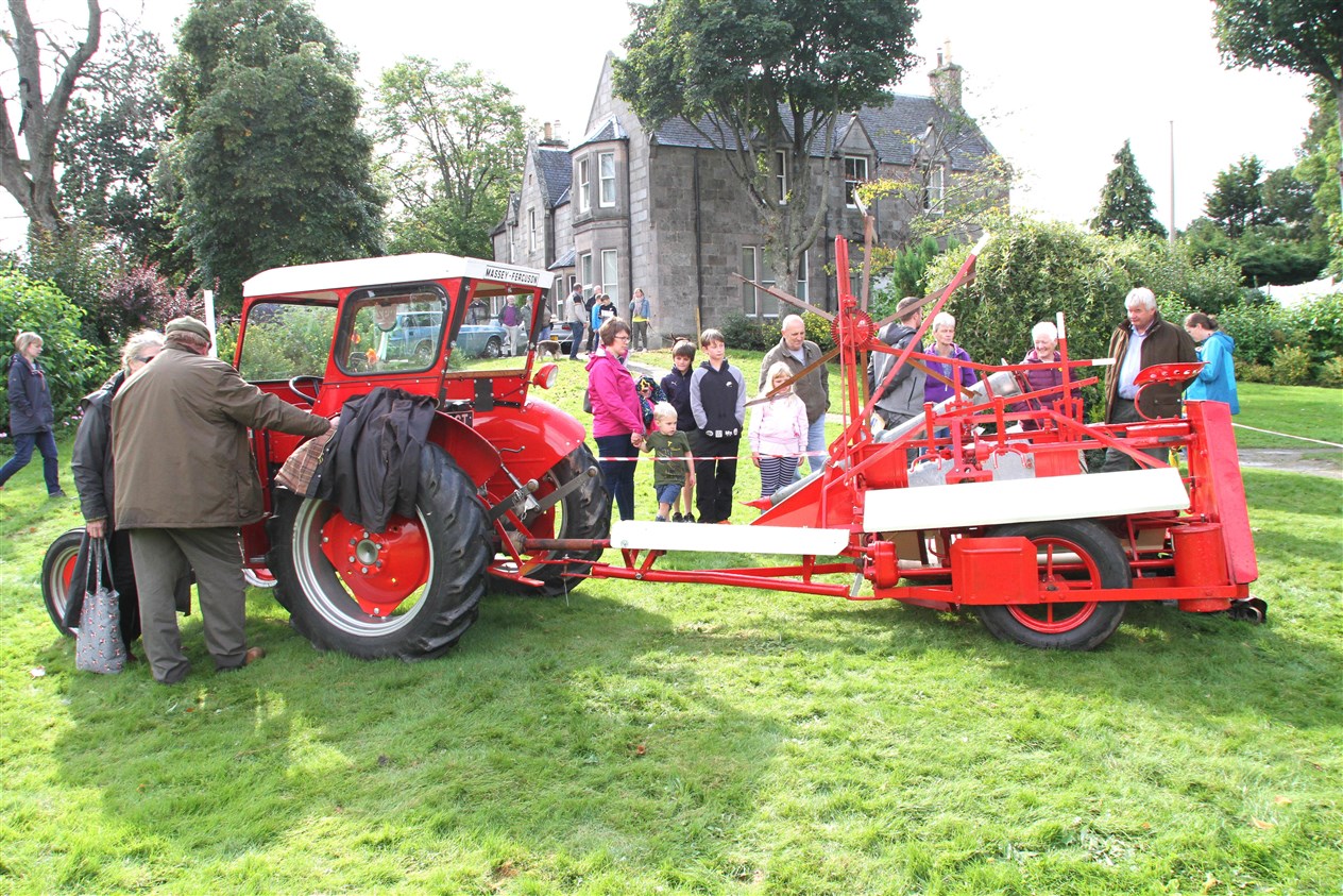 A farm machinery demonstration during the festivities.